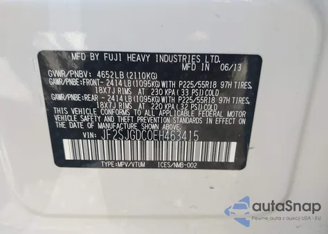 2014 Subaru Forester 2.0Xt Premium from USA, damaged, VIN JF2SJGDC0EH463415